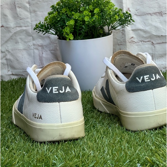 VEJA Extra White Leather Campo Chromefree Trainers SIZE 9 - Picture 7 of 10